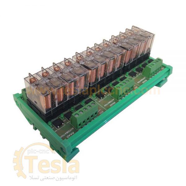 كارت رله 12 كاناله 16 آمپر بوبین 24 ولت