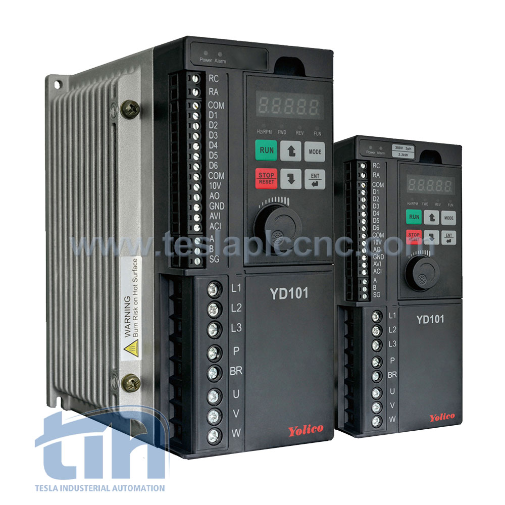 فروش اینورتر تکفاز 0.75 کیلووات Yolico مدل YD101-00P7-T2S