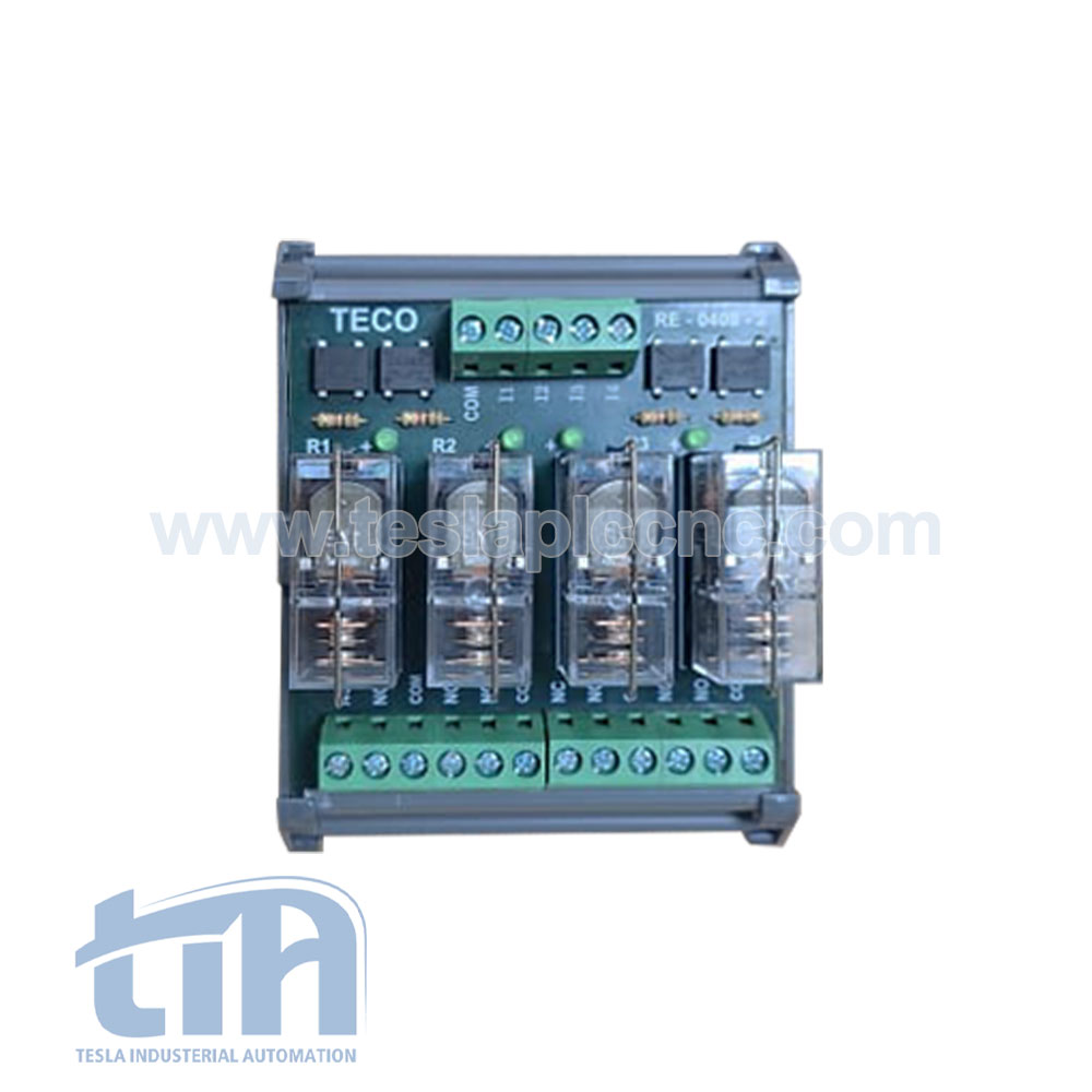 teco-4-channel-relay-board-24v-omron-16a-teslaplccnc-com-01 قیمت رله برد 4 کانال تکو | رله برد 24 ولت AC/DC با رله امرون 16 آمپر